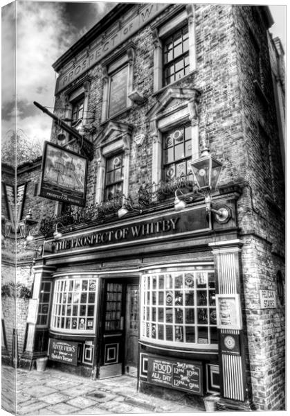 The Prospect of Whitby Pub London  Canvas Print by David Pyatt