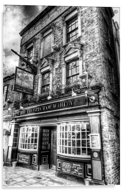 The Prospect of Whitby Pub London  Acrylic by David Pyatt