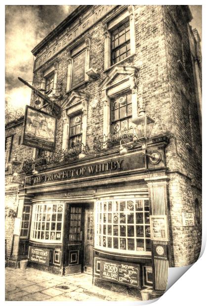  The Prospect Of Whitby Pub London Vintage Print by David Pyatt