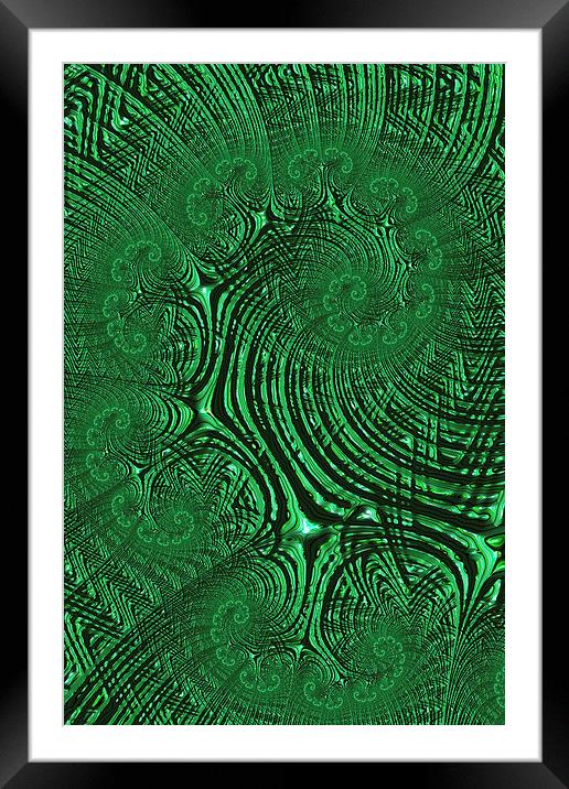 Green Mushrooms Framed Mounted Print by Steve Purnell