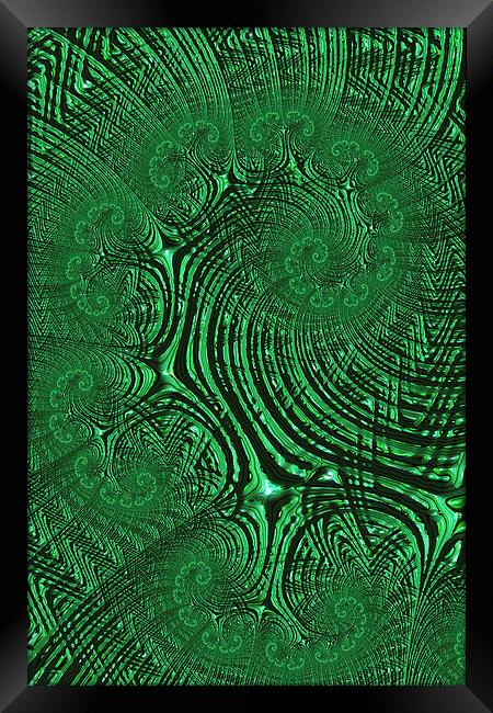 Green Mushrooms Framed Print by Steve Purnell