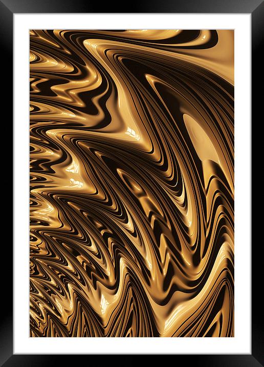 Liquid Gold Framed Mounted Print by Steve Purnell