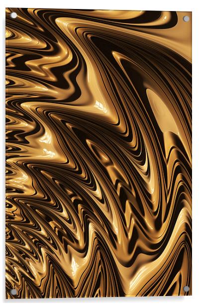 Liquid Gold Acrylic by Steve Purnell