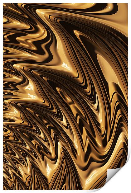 Liquid Gold Print by Steve Purnell