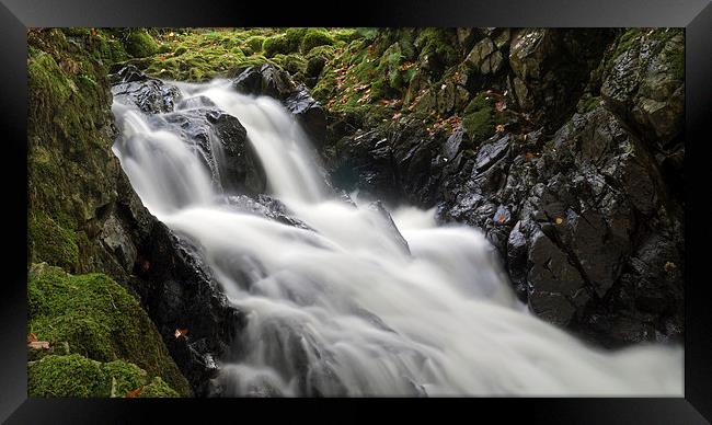  Crummock Falls Framed Print by Jon Gopsill