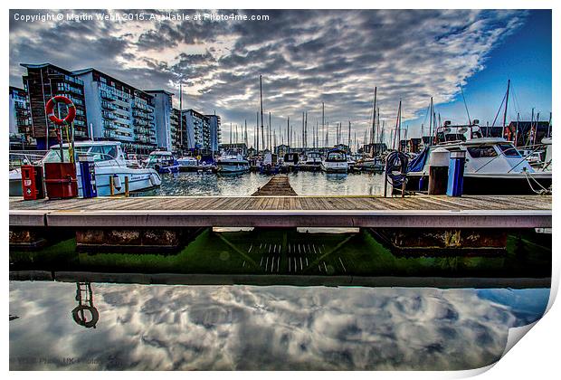 harbour stillness Print by Martin Webb