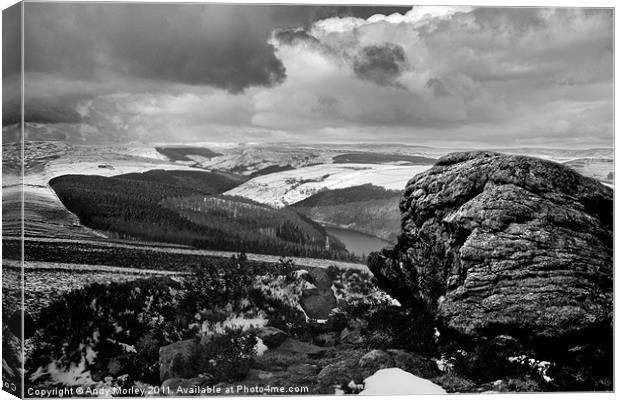 View from Win Hill Canvas Print by Andy Morley