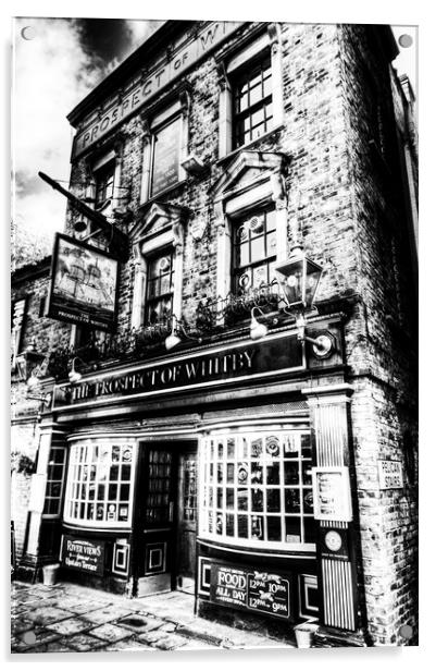 The Prospect of Whitby Pub London  Acrylic by David Pyatt