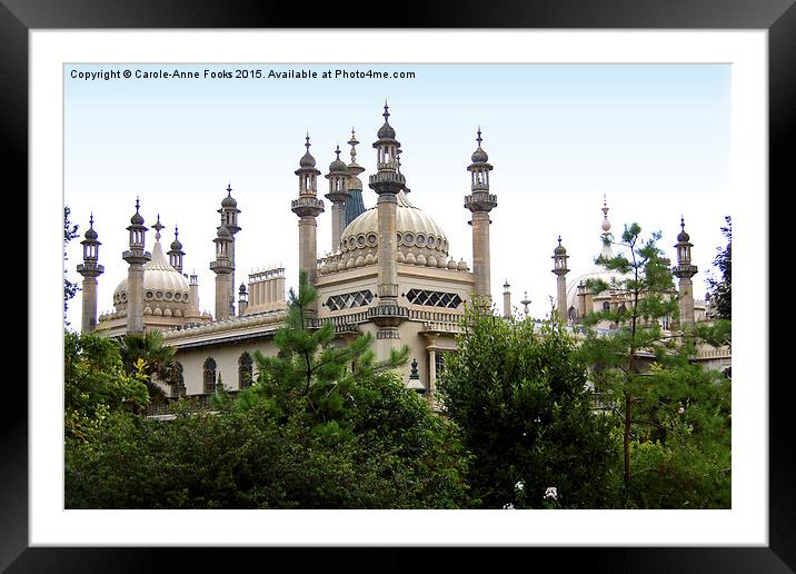   The Royal Pavilion Brighton Framed Mounted Print by Carole-Anne Fooks