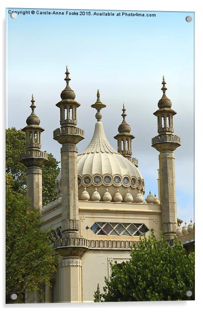  The Royal Pavilion Brighton Acrylic by Carole-Anne Fooks