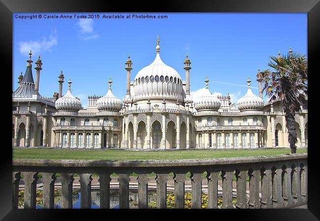  The Royal Pavilion Brighton England Framed Print by Carole-Anne Fooks