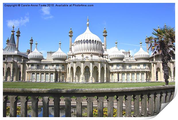  The Royal Pavilion Brighton England Print by Carole-Anne Fooks