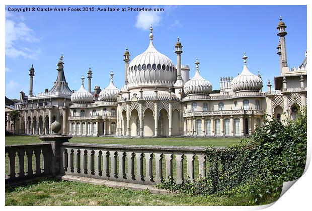  The Royal Pavilion Brighton England Print by Carole-Anne Fooks