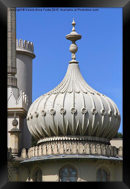  The Royal Pavilion Brighton England - Detail Framed Print by Carole-Anne Fooks