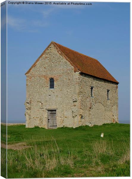 St Peter’s Bradwell   Canvas Print by Diana Mower