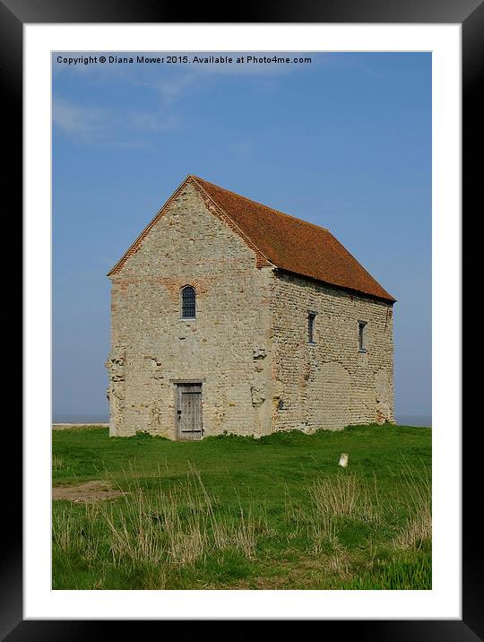 St Peter’s Bradwell   Framed Mounted Print by Diana Mower