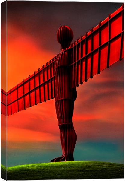 Angel of the north  Canvas Print by Robert Fielding