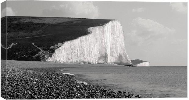  Seven Sisters Eastbourne Canvas Print by Charlotte Moon
