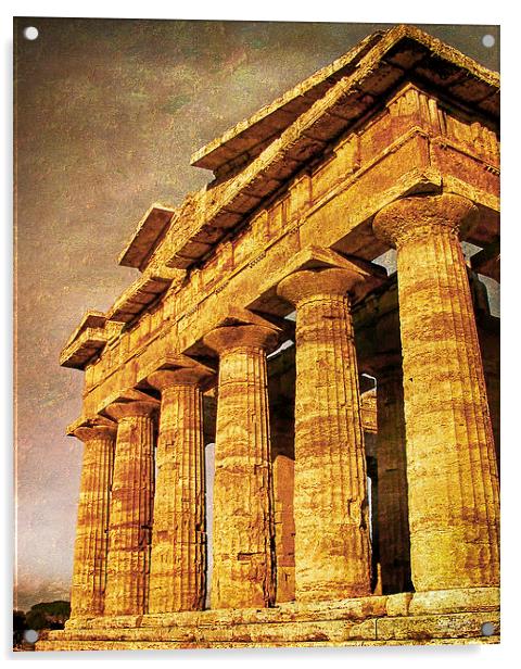 Greek Temple  Acrylic by Mary Lane