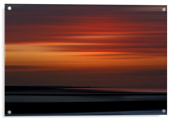 Reculver sunset Acrylic by Robin Marks