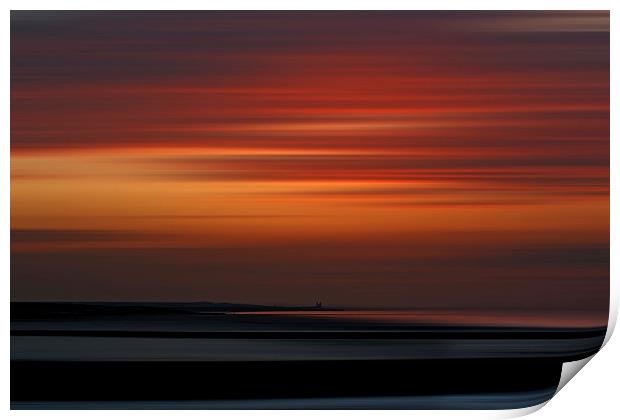 Reculver sunset Print by Robin Marks