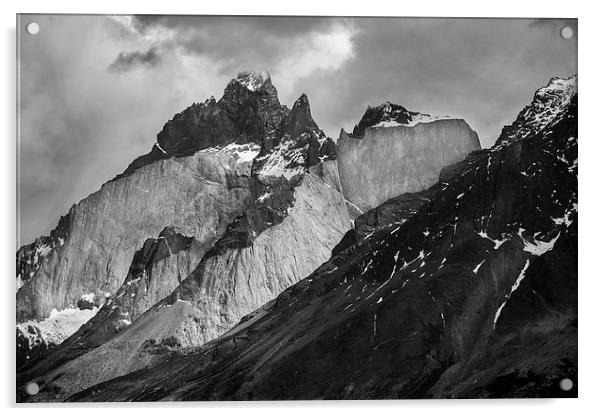 Patagonian Mountains Acrylic by David Hare