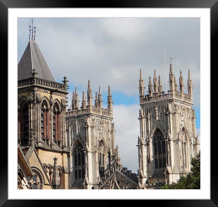 York Architectural highlights Framed Mounted Print by ian jackson