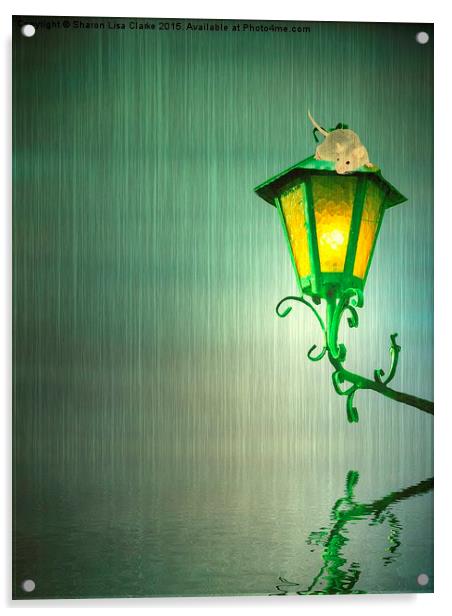 Raining Acrylic by Sharon Lisa Clarke