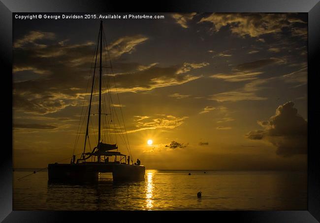 Done Sailin' Framed Print by George Davidson