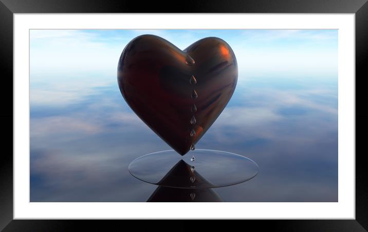 Tears from the heart Framed Mounted Print by Hugh Fathers