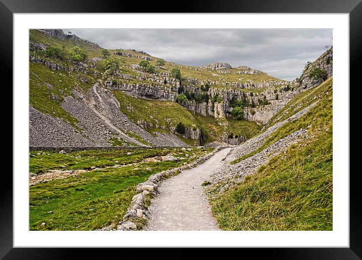 The Approach to Malham Cove Framed Mounted Print by Colin Metcalf
