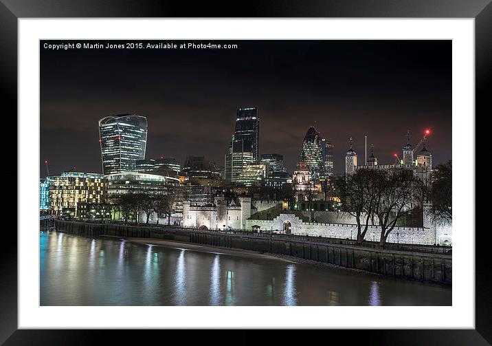 Tower of London City Skyline Framed Mounted Print by K7 Photography