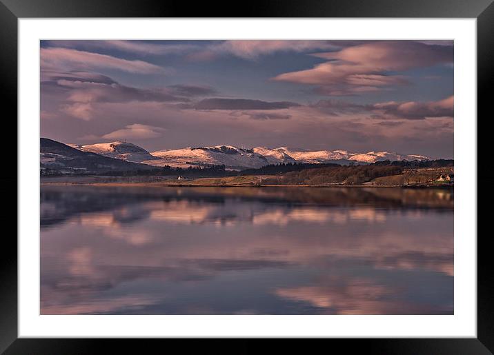 Sundown on the Beauly Firth Framed Mounted Print by Jacqi Elmslie