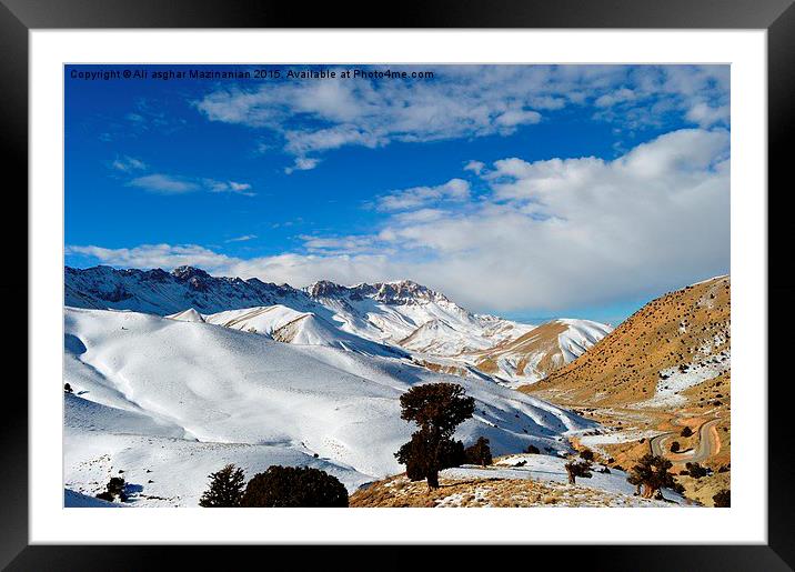 The natural beauties of mountain (4), Framed Mounted Print by Ali asghar Mazinanian