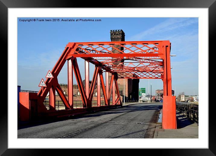 Red Duke Street Bridge Framed Mounted Print by Frank Irwin