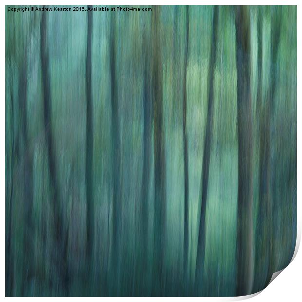 Forest greens Print by Andrew Kearton