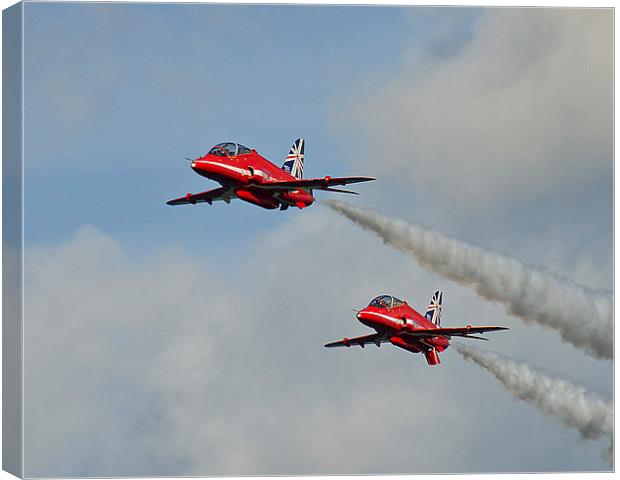 Red Arrows Canvas Print by Pam Sargeant