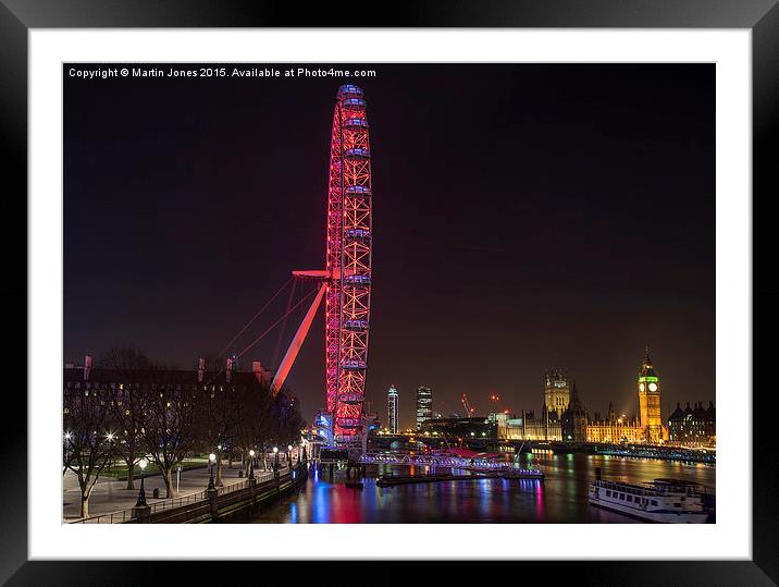 The London Eye Framed Mounted Print by K7 Photography