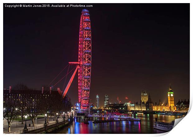The London Eye Print by K7 Photography