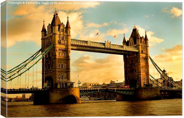 Tower Bridge - London Canvas Print by Samantha Higgs