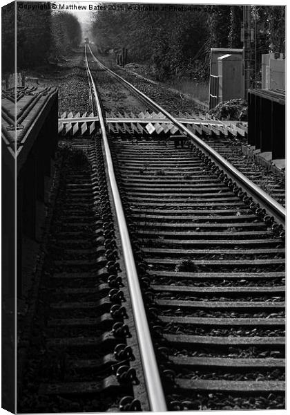 Rye train tracks Canvas Print by Matthew Bates