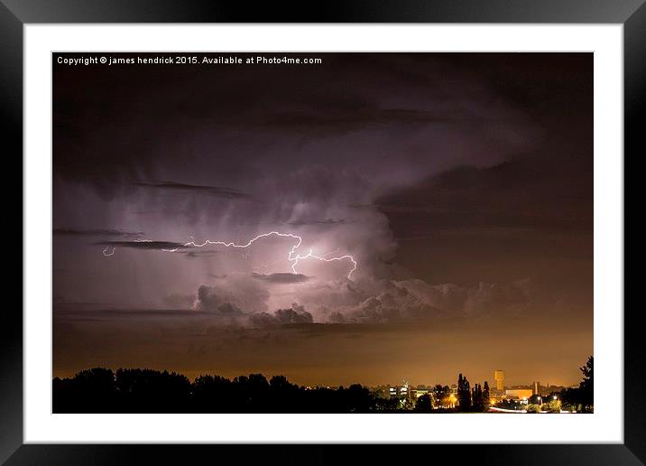  Storm cell  Framed Mounted Print by james hendrick