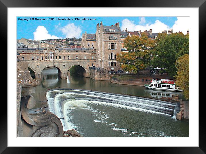  Boat at Bath Framed Mounted Print by Graeme B