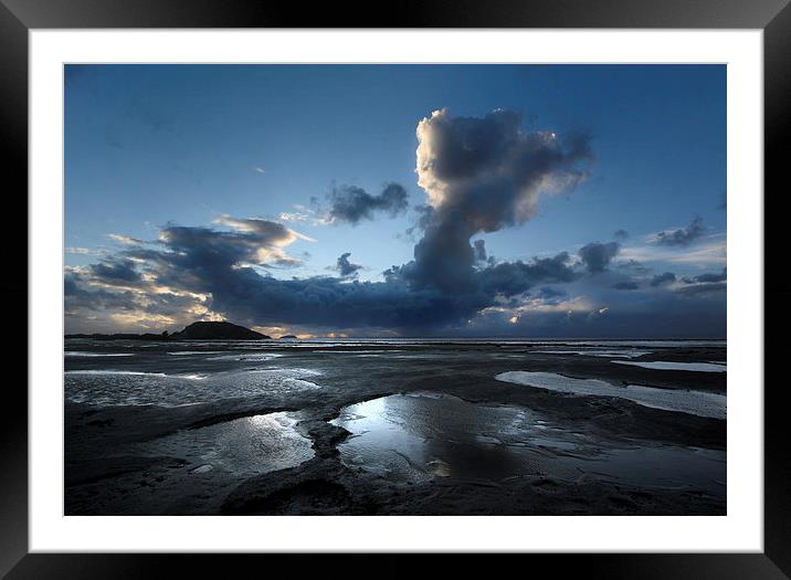 Low Tide Framed Mounted Print by Nick Pound