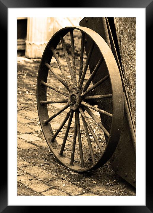The Wheel Framed Mounted Print by Brian Roscorla