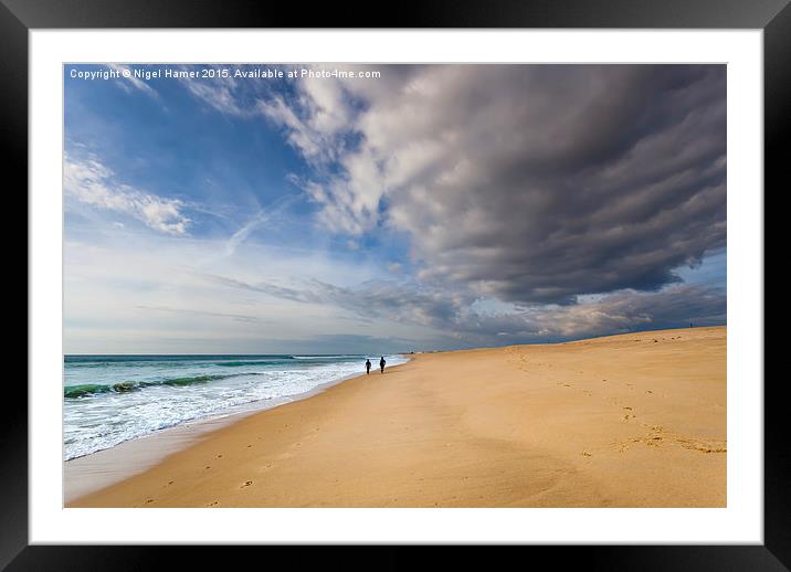 Desert Island Beach Framed Mounted Print by Wight Landscapes