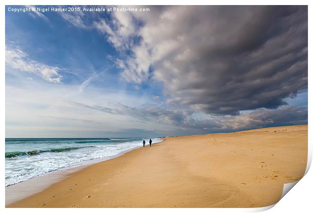 Desert Island Beach Print by Wight Landscapes