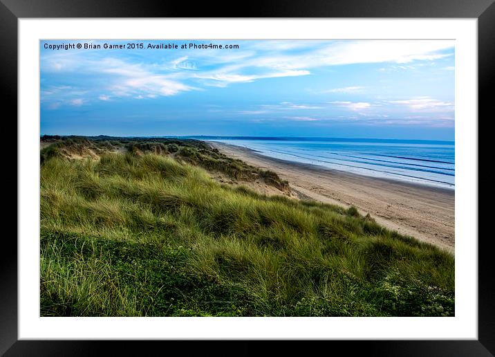  Braunton Burrows and Saunton Sands reprocessed Framed Mounted Print by Brian Garner
