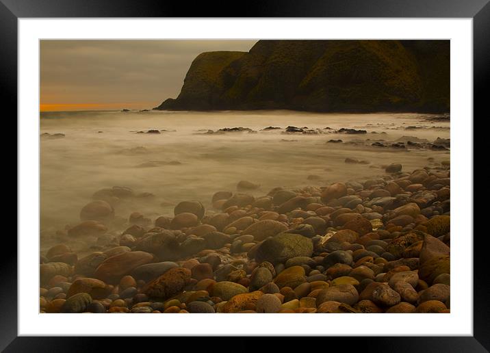 Dawn at Stonehaven Framed Mounted Print by Gabor Pozsgai