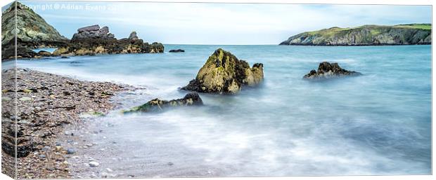 Cemaes Bay Anglesey Wales Canvas Print by Adrian Evans